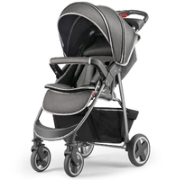 JXB nouveauté poussette pliante en un clic confortable et durable pour bébé avec grand panier de rangement