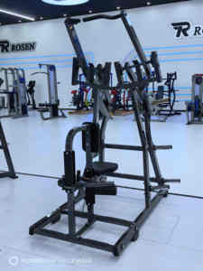 Machine de <span class=keywords><strong>musculation</strong></span> professionnelle robuste Rosen à charge par plaques <span class=keywords><strong>en</strong></span> acier, Iso-lateral Premium pour tirage frontal, pour l'entraînement corporel - Product Image 4