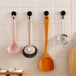 Crochets muraux créatifs sans perçage pour salle de bain, décoratifs, pour vêtements, en fonte, acier inoxydable, bois, alliage - Product Image 3