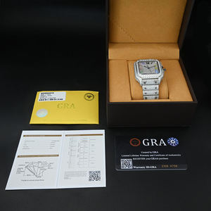 Reloj Deportivo de Lujo con Diamantes, Reloj Digital con Alarma y Cronógrafo, Aleación Dorada, Estilo Hip-Hop Unisex - Product Image 5
