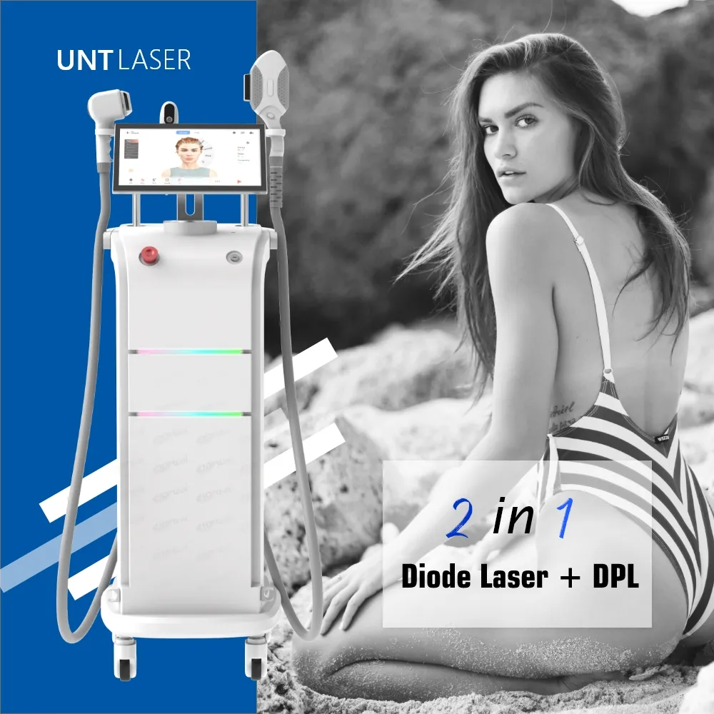 Professionele Dpl Nir Opt Diode Laser Ontharing Huidverjongingsmachine Voor Huid Whitening Rimpel Verwijderen