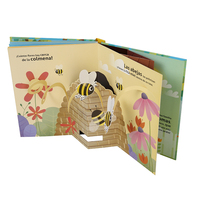 Services d'édition bon marché personnalisés d'impression à la demande de livres pop-up 3d couverture souple panneau à couverture rigide impression de livres d'histoire pour enfants