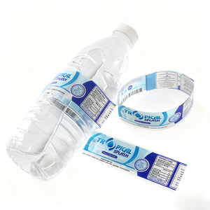 30-Năm Nhà Máy Không Thấm Nước Thu Nhỏ Bọc PVC Nhiệt Nhạy Cảm Thu Nhỏ Nhãn In Thu Nhỏ Tay Áo Nhãn Cho Nước Giải Khát Chai Nước - Product Image 1