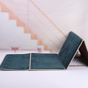 Chaise islamique portable en velours gaufré super doux, Sajadah <span class=keywords><strong>Sandar</strong></span>, fabriquée en polyester de haute qualité, cadeaux du Ramadan, Turquie - Product Image 3