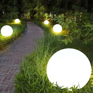 שלט רחוק RGB צבע שינוי מנורת דשא LED מים צף שמש אור נוף לגינה