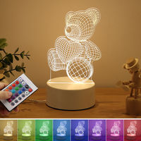 Nouvelle Veilleuse de Noël à Photo Personnalisée DIY Créative, 3D pour Chambre d'Enfant, Base de Table/Bureau en Acrylique, USB LED