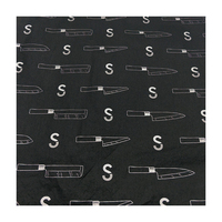 Papier d'emballage cadeau personnalisé, papier de soie, rouleau de papier d'emballage cadeau, papier d'emballage écologique noir personnalisé pour l'emballage des vêtements