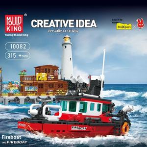 MOULD KING-Ensemble de blocs de construction pour garçons et filles, modèle de bateau de sauvetage multifonctionnel de Norvège de 10080 <span class=keywords><strong>à</strong></span> 218 - Product Image 4