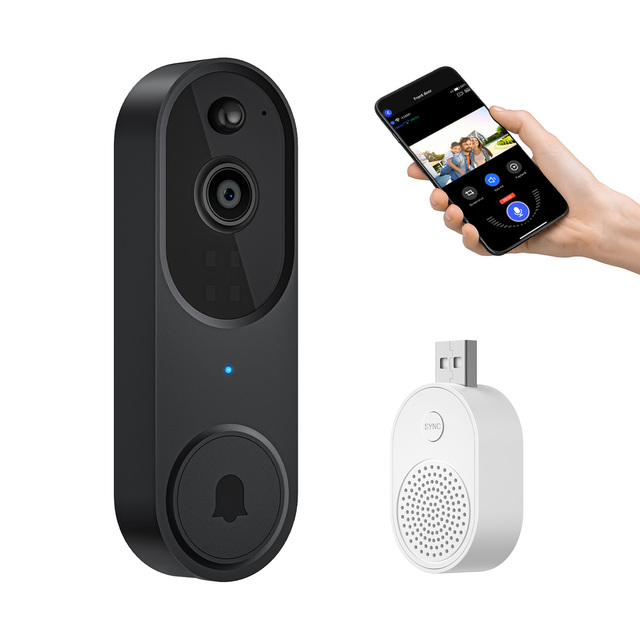 Smart 1080P Door Bell High-Definition Camera Anti-Theft Door Bell with IR for Home Office Hotel Wireless WIFI video doorbell