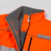 Veste en toile réfléchissante pour l'automne et l'hiver, vêtement de travail haute visibilité pour la construction, imperméable, coupe-vent, col montant