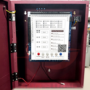 Factory 1-8 Loop Sistema de alarma y detección de incendios direccionable inalámbrico Panel de control de monitor gráfico - Product Image 1