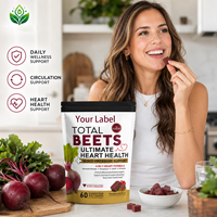 Comprimés à croquer de nitrate de betterave avec 200 mg de nitrates, 95 % de proanthocyanidines, CoQ10, folate, B12, 60 comprimés à croquer