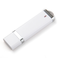 Flashdisk USB 2.0 Custom OEM, Memory Stick Plastik Bentuk Persegi Panjang, Penyimpanan Data, Gantungan Kunci