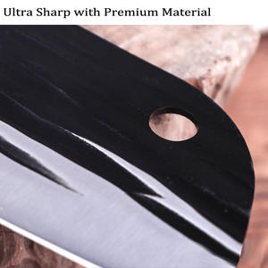 Couteau forgé martelé en acier inoxydable à haute teneur en carbone professionnel <span class=keywords><strong>boucherie</strong></span> couperets à viande cuisine couteau de boucher serbe - Product Image 3