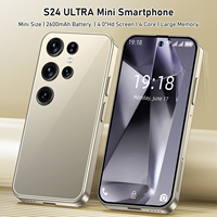 S24 Ultra, Teléfono Inteligente de 4 Pulgadas, 5G LTE, Doble SIM, Desbloqueado, Android 14, Compacto, Deca Core, 6GB de RAM, 128GB de Almacenamiento, Cámara IA de 32MP, 90Hz