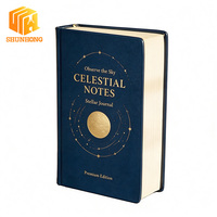 Impresión de Libros de Tapa Dura con Lámina Dorada Personalizada, Cosidos a Mano, Papel Especial con Lámina Dorada, Libros de Tapa Dura Celestiales