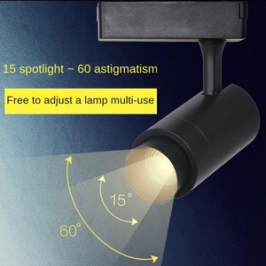 Focusing Track <b>Light</b> Housing <b>LED</b> 6000K 90 CRI Dimmable Other Retail <b>Shop</b> Use Classic Black White Plastic Material 3-Year - Product Image 4