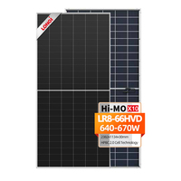 Panneaux solaires bifaciaux Longi LR8-66HVD Himo X10 à double vitrage, efficacité 24,8 %, 650 W, 640 W, 630 W, 620 W, 600 W, cellules solaires BC
