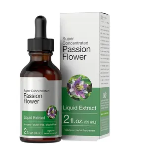 High Quality Organic Passionflower Liquid Drops Super Concentrated Supplement Vegetarian 60ml