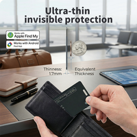 Localisateur de suivi en temps réel ultra-mince à double système pour la carte Find My, personnalisé, à faible consommation, anti-perte, pour animaux de compagnie, enfants et personnes âgées