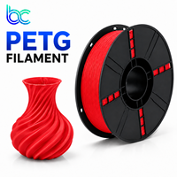 Filament PETG Becreative en gros 1,75 mm 1 kg Couleur unie Matière vierge à 100 % Haute résistance Impression fluide Faible odeur