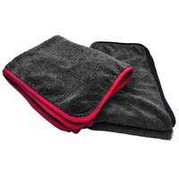 Accessoires automobiles : Serviette de séchage pour voiture en microfibre à boucles torsadées simples 8000 GSM, 40*60 cm, pour le detailing automobile, le lavage et le nettoyage