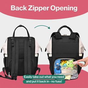 Sac à langer multifonctionnel avec tapis à langer, sangles pour poussette et étui pour sucette, unisexe, échantillon gratuit - Product Image 4
