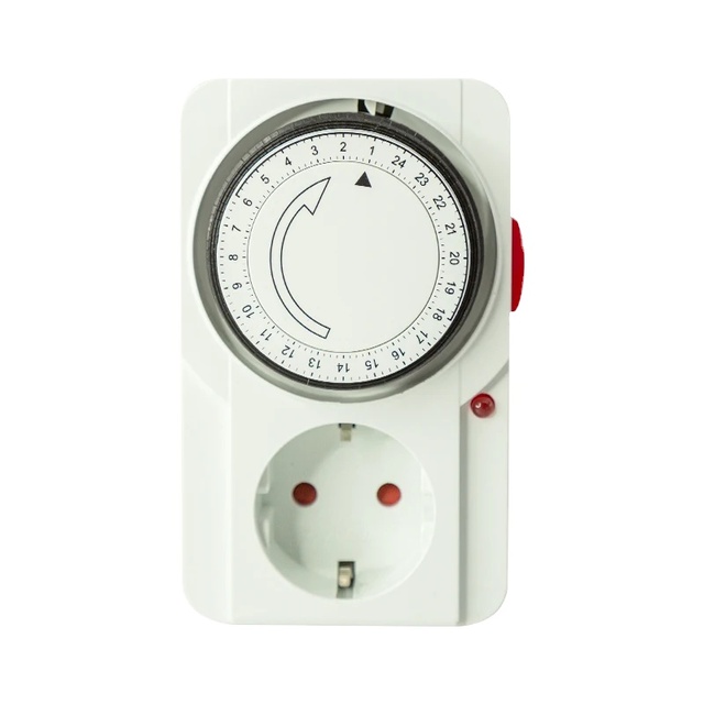 KINEE Daily 24 Hour Socket Interval Electrical French Plug Timer Switch Mechanical Timer