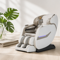 Fauteuil de massage électrique 3D Shiatsu de luxe à gravité zéro en cuir, pliable et portable, pour le dos, la taille, les jambes, le cou et les pieds