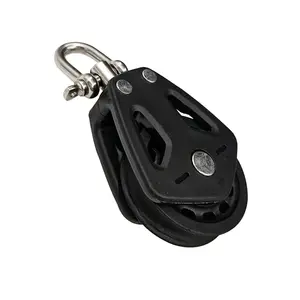 New style boat kayak black nylon rope pulley smooth slide marine hardware accessories