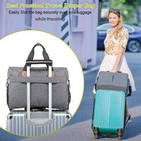 Organisateur de poussette avec porte-gobelets isothermes, sac à bandoulière amovible, organisateur imperméable en tissu Oxford avec plusieurs poches
