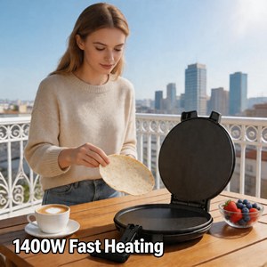 Machine à crêpes, dosas et rotis multifonctionnelle électrique YC-60, antiadhésive, avec contrôle automatique de la température, pour la maison et les cafés - Product Image 3