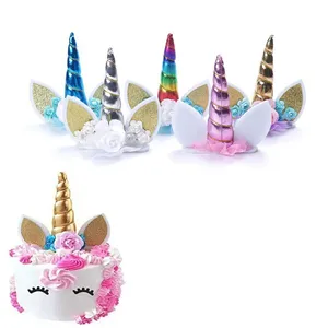 Nicro gros bébé fille <span class=keywords><strong>licorne</strong></span> Hapyy fête d'<span class=keywords><strong>anniversaire</strong></span> décoration noël mariage bébé enfants joyeux <span class=keywords><strong>anniversaire</strong></span> <span class=keywords><strong>licorne</strong></span> gâteau Topper - Product Image 4