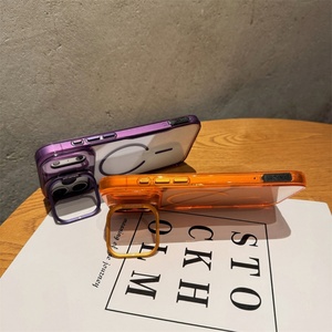 Funda Magnética Transparente con Soporte Invisible para Lentes, para iPhone 17 Pro Max, Air 16, 15, 14 Plus, con Anillo de Carga Inalámbrica - Product Image 3