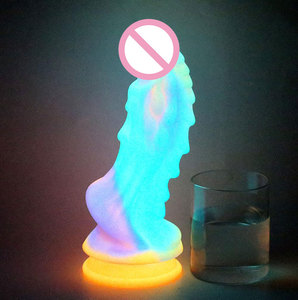 Plug Anale Luminoso in Silicone Liquido a Forma di Drago, Dildo Realistico Grande e Mostruoso per Donne e Uomini, Giocattoli Sessuali - Product Image 2