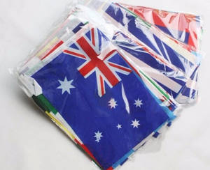Bendera Australia tangan Mini kustom acara atau Festival bendera balap melambai tangan logo bendera genggam cetak kustom - Product Image 4