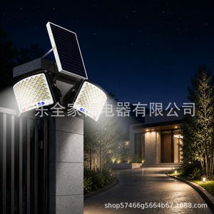 Lámpara Solar de Pared para Exteriores, 2 Cabezales LED, 12V, Panel de Polisilicio, Resistente al Agua, para Jardín y Patio - Product Image 3