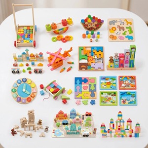 Jouet éducatif interactif pour enfants en <span class=keywords><strong>bois</strong></span> Montessori, animaux arc-en-ciel, respectueux de l'environnement, pour l'éducation précoce |   OEM ODM Vente en gros - Product Image 4