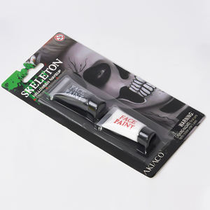 <span class=keywords><strong>Pintura</strong></span> facial <span class=keywords><strong>de</strong></span> Halloween en blanco y negro para maquillaje <span class=keywords><strong>de</strong></span> <span class=keywords><strong>esqueleto</strong></span> con Juego <span class=keywords><strong>de</strong></span> 2 piezas - Product Image 1
