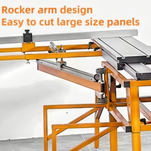 Sierra de mesa deslizante de brazo basculante de <span class=keywords><strong>aserradero</strong></span> móvil superventas de WANJIA utilizada para carpintería y máquina de sierra de panel de corte de madera - Product Image 2