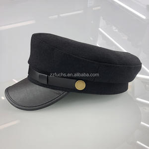 Boina negra para mujer, gorra <span class=keywords><strong>de</strong></span> capitán plana, gorra octogonal <span class=keywords><strong>de</strong></span> cadete <span class=keywords><strong>de</strong></span> viaje, gorra <span class=keywords><strong>de</strong></span> <span class=keywords><strong>marinero</strong></span> <span class=keywords><strong>de</strong></span> primavera y otoño - Product Image 2