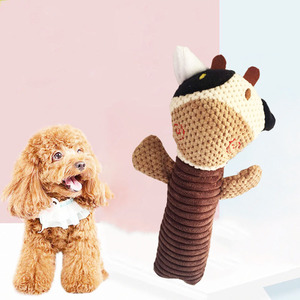 CPC üreticisi özel peluş köpek oyuncaklar yeni sevimli yumuşak Pet oyuncak seti gıcırtılı interaktif çiğnemek köpek oyuncaklar köpekler için agresif Chewers - Product Image 3