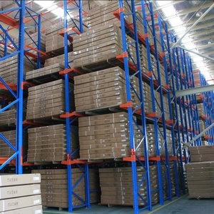 Sistema di Racking Pallet Drive-In a 5 livelli ad alta densità di stoccaggio resistente resistente In acciaio prezzo diretto della fabbrica - Product Image 2