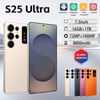 Nouveau Smartphone Android S25 Ultra 5G 8000 mAh 7,3 Pouces 108 MP 16 Go 1 To OTG Débloqué Téléphone Portable 3G/4G/5G