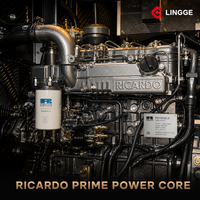 Groupe électrogène diesel silencieux 120 kW 150 kVA, moteur Ricardo, triphasé 400 V, station d'alimentation de secours pour usage industriel