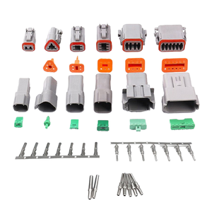 Connecteur de câble automobile étanche 2 pôles DT06-2S Série Deutsch Connecteurs auto 2 broches 6P_Pins Contact en cuivre Fabriqué en Chine - Product Image 1