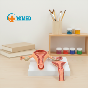 Modèle anatomique de l'utérus <span class=keywords><strong>humain</strong></span> en PVC de haute qualité, structure pathologique gynécologique, organes reproducteurs féminins pour l'enseignement CE/ISO - Product Image 1
