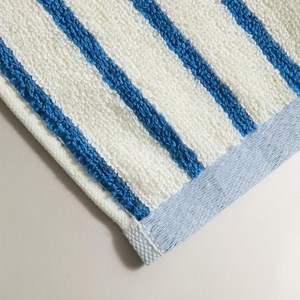 Toallas <span class=keywords><strong>de</strong></span> Playa Cabana a Rayas Azules y Blancas con Logotipo Personalizado al por Mayor, Juego <span class=keywords><strong>de</strong></span> Toallas <span class=keywords><strong>de</strong></span> Algodón Premium para Hoteles y Spas <span class=keywords><strong>de</strong></span> Lujo - Product Image 4
