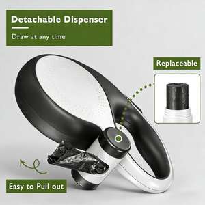 Coleira Retrátil Personalizada de Novo Design para Cães - Treinamento ao Ar Livre com Luz <span class=keywords><strong>LED</strong></span> para Corrida, Coleira Grande para Animais de Estimação - Product Image 2