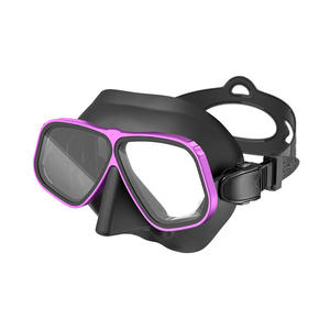 Masque de plongée et de plongée libre unisexe professionnel pliable en silicone avec cadre métallique, double lentille, certifié CE, facile à porter - Product Image 5